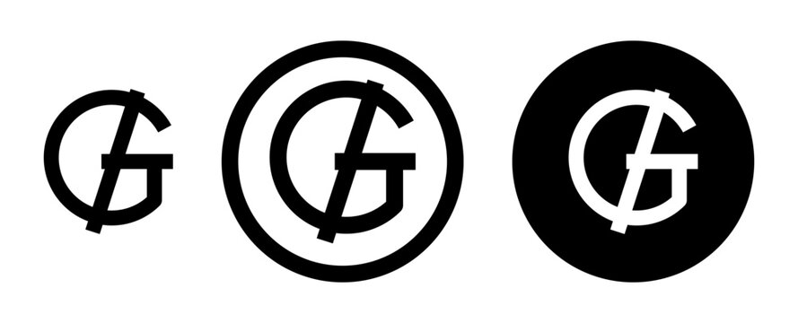 Guarani sign, template for graphic or web design. vector illustration