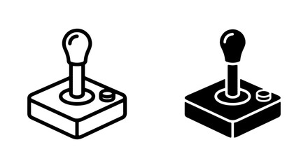 joystick icons, gaming controller symbols, vector graphics © Rashedul