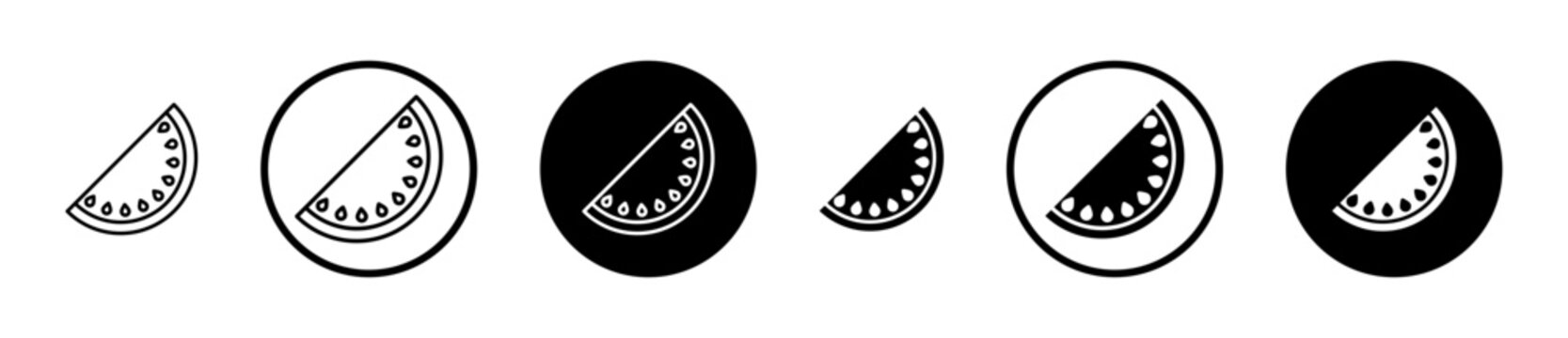 Melon icon, template for graphic or web design. vector illustration