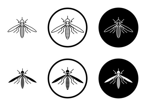 Mosquito icon, template for graphic or web design. vector illustration