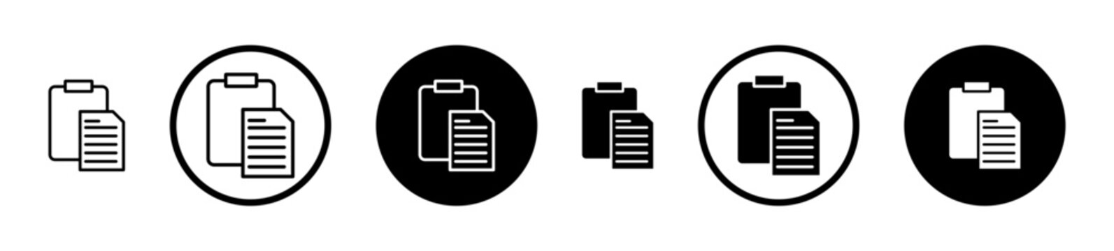 Paste icon, template for graphic or web design. vector illustration