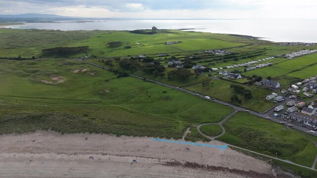 Aerial view of Mullaghmore in County. Sligo, Ireland