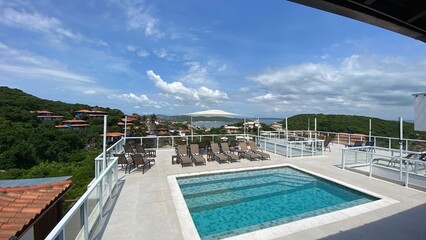 Fototapeta premium hotel view of Buzios, Brazil