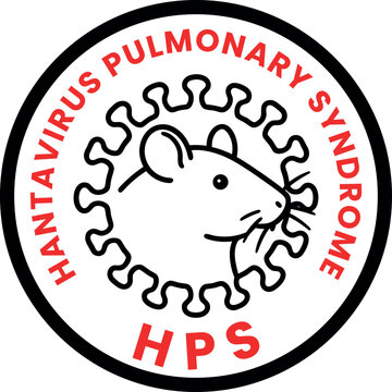Hantavirus logo icon vector file with a rodent mascot design based on the idea of viruses carried by rodents such as mice and rats. Hantavirus is associated with contaminated rodent urine 2026