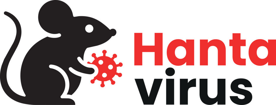 Hantavirus logo icon vector file with a rodent mascot design based on the idea of viruses carried by rodents such as mice and rats. Hantavirus is associated with contaminated rodent urine 2026