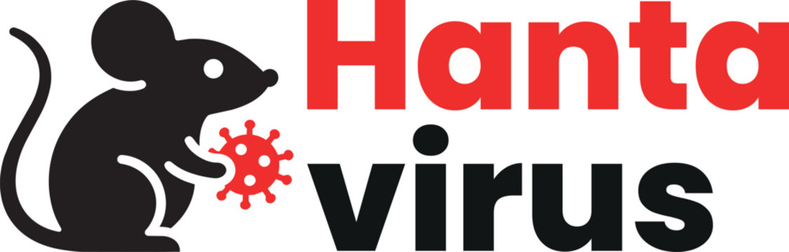 Hantavirus logo icon vector file with a rodent mascot design based on the idea of viruses carried by rodents such as mice and rats. Hantavirus is associated with contaminated rodent urine 2026