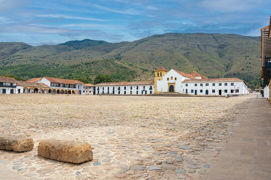 Historic Parroquia de Nuestra Se&ntilde;ora del Rosario in Villa de Leyva