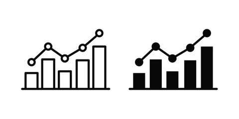 Fototapeta na wymiar Benchmarking icon logo line black symbols collections.