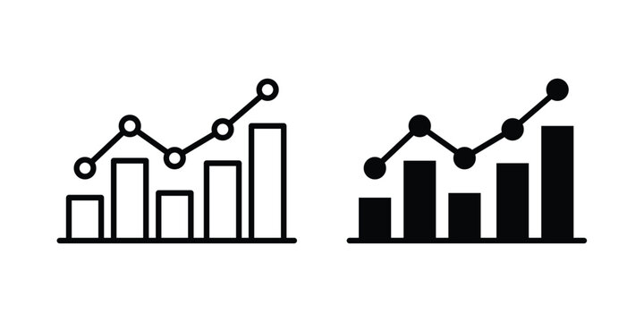 Benchmarking icon logo line black symbols collections.