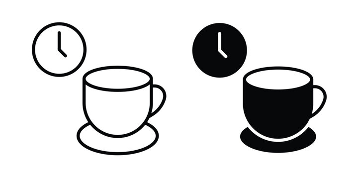 Break icon logo line black symbols collections.