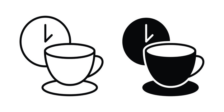 Break icon logo line black symbols collections.