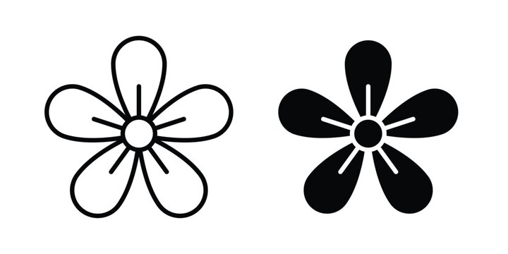 Hypericum icon logo line black symbols collections.