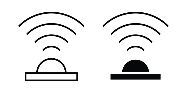Infrared icon logo line black symbols collections.