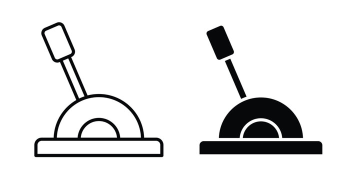Lever icon logo line black symbols collections.