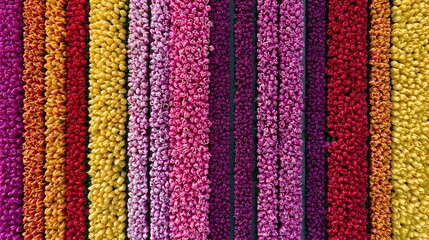 Obraz premium Colorful Striped Textured Fabric Background with Vibrant Magenta