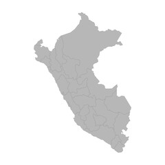 Fototapeta premium peru-political-map-vector.eps