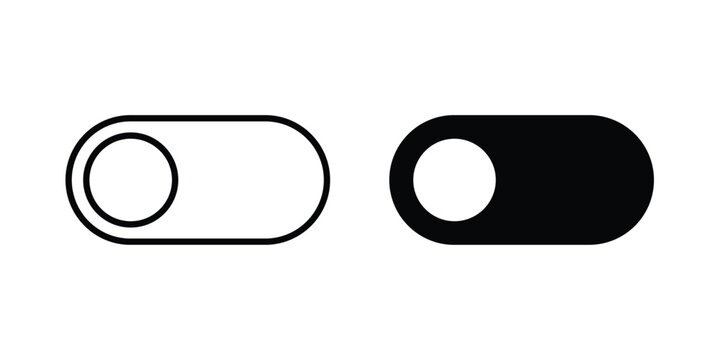 Switch icon logo line black symbols collections.