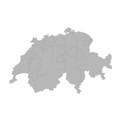 Fototapeta premium switzerland-political-map-vector.eps
