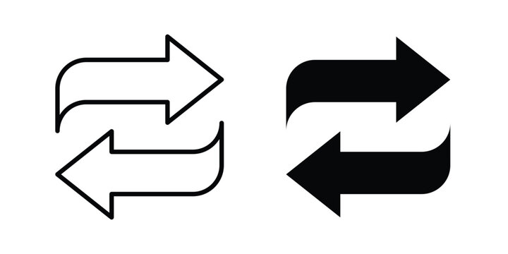 Transfer icon logo line black symbols collections.