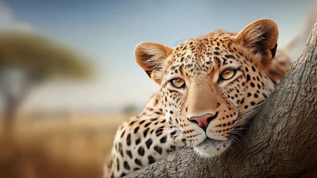 close up of leopard