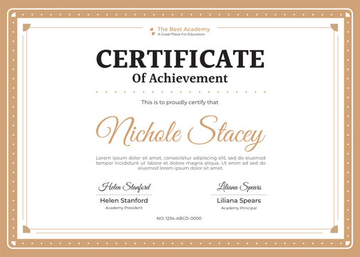 certificate of completion template