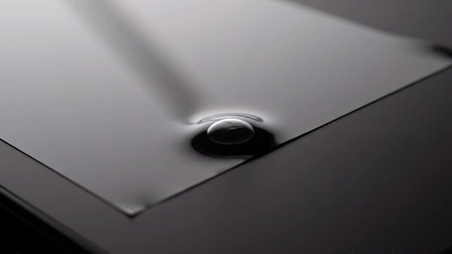 Tiny Air Bubble Under Protective Film On Modern Surface