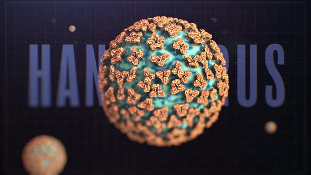 Hantavirus 4K title Cell Animation