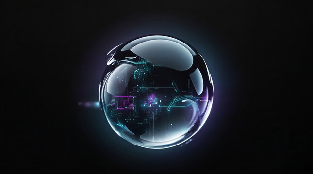 Digital, technological background. High resolution and detail. It was created with the help of artificial intelligence.