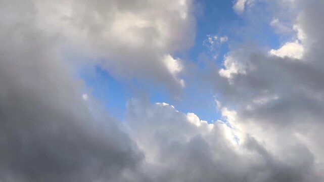 Amazing stratocumulus clouds at twilight