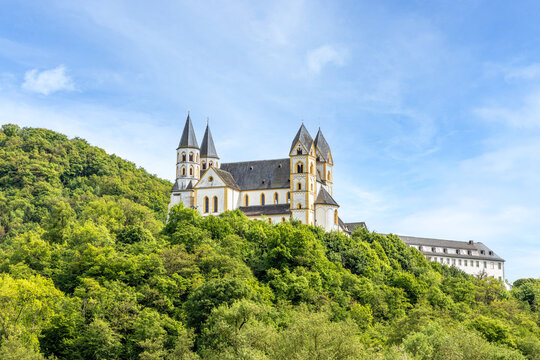 historic Arnstein abbey, a former Premonstratensian abbey