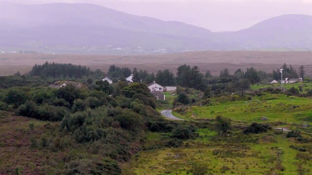 Aerial view of Lough Fad, Portnoo, County Donegal, Republic of Ireland
