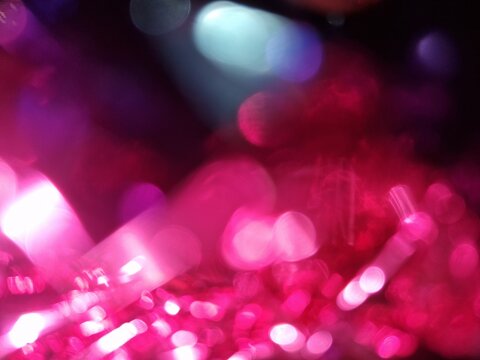 Vibrant Magenta Pink Bokeh Light Texture
