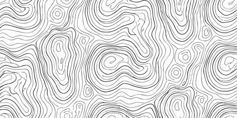 Obraz premium Monochrome wave pattern seamless flowing lines on white background