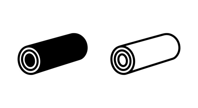 Battery Icons, Power Symbol, Energy Cell, Rechargeable Device, Vector Graphics