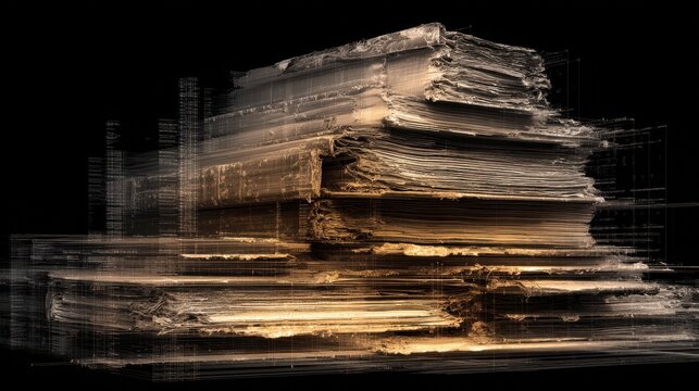 Archival Scanning of Stacked Folders with Machine Learning in Action for Data Revelation