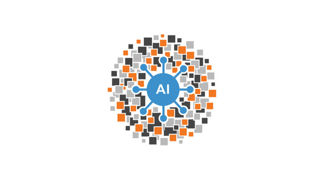 Artificial Intelligence Technology Concept Logo.