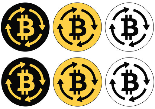Bitcoin currency icon crypto payment representing digital finance and blockchain transaction system design
