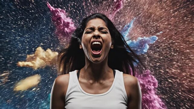 Powder Scream Happy Yelling Images – Browse 527,878 Stock Photos, Vectors, and Video ...