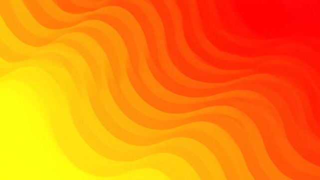 Abstract wavy gradient background with warm yellow orange and red colors