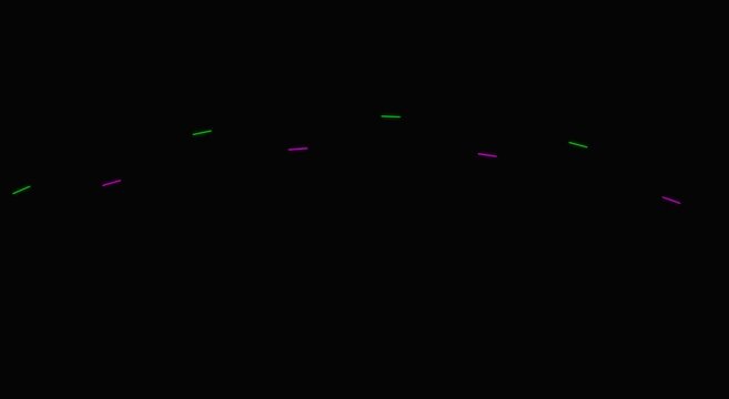 Neon pulse audio waveform visualization abstract digital sound animation