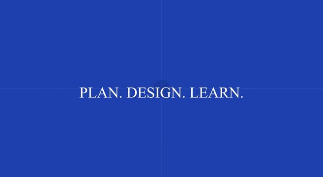 Plan learn minimalist blue animation background, for business presentation
