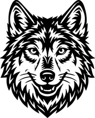 Obraz premium wolf head vector