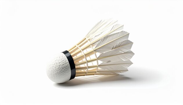  shuttlecock, generic  badminton feather