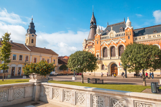 Unity Square in the old town of Oradea - Romania