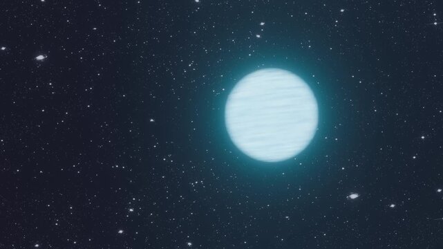 Neutron Star Spinning Very Fast 3d Animation