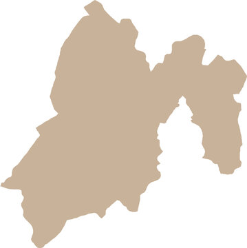 Mexico State Isolated Map Cartography Illustration