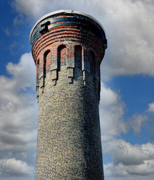 Bands are Used to Secure Smoke Stack