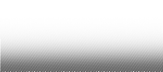 Halftone geometric dot grid pattern texture on transparent background. Repeating polka dot circle gradient overlay abstract effect. Vector design element, poster, template PNG  © sani