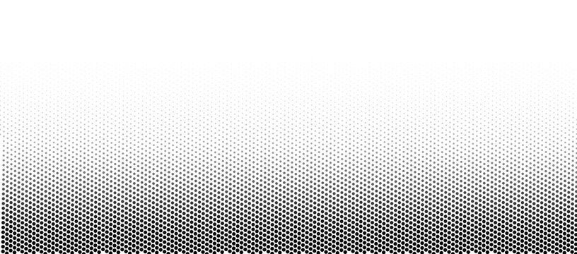 Halftone geometric dot grid pattern texture on transparent background. Repeating polka dot circle gradient overlay abstract effect. Vector design element, poster, template PNG
