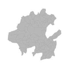 Obraz premium map-hidalgo-municipalities.eps